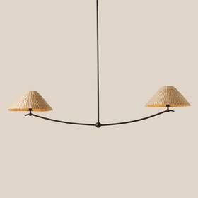M-4960-2529942 Pottery Barn Frannie Iron Linear Pendant