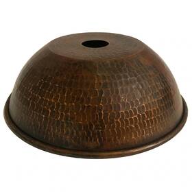Premier Copper Products 813584017346 Hammered 8.5 Inch Dome Pendant Light Shade In Oil Rubbed Bronze