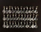 Prisms Bean 1.7 36pcs Pendants Quartz Crystal Pear " Rock Chandelier Parts