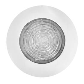 Procuru 755869690796 6-inch White Metal Shower Can Light Trim With Fresnel Glass For Wet Locations