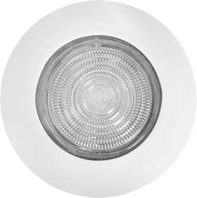 Pcflw-1 Procuru 6-inch White Metal Shower Can Light Trim With Fresnel Glass For Wet