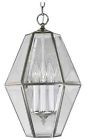 P3716 Progress 3 Light Brushed Glass Fixture Nickel Lighting Foyer Clear Beveled