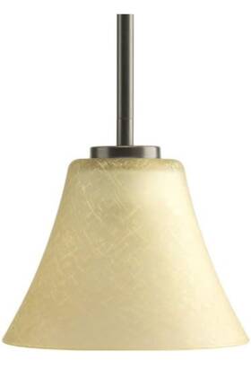 525491 Progress Lighting Bravo 7.25-in W Antique Bronze Pendant Light With Tinted Glass