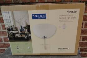 525569 Progress Lighting Joy/rave Collection Ceiling Fan Lte Brushed Nickel Nib #525569