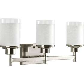 Progress Lighting 785247189298 Alexa 3 Light Nickel Transitional Vanity