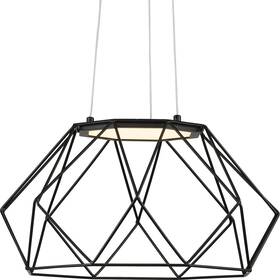 Progress Lighting 785247243945 Geodesic Led Collection Matte Black Mid-century Modern Medium Pendant Han