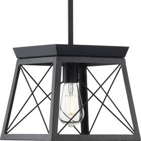 P500041-031 Progress Lighting 785247247400 Briarwood Pendants Ceruse Black 9.00x10.00x10.00