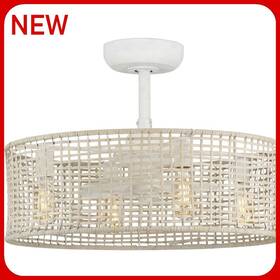 P250068-151-wb Progress Lighting Belva 14 Inch 3 Blade Indoor Ceiling Fan - White R29