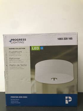 P350126-009-30di Progress Lighting 13 Inch Inspire Collection Brushed Nickel Led Ceiling Light