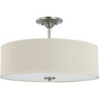 P350168-009 Progress Lighting Inspire Close-to-ceiling Light 3 Drum