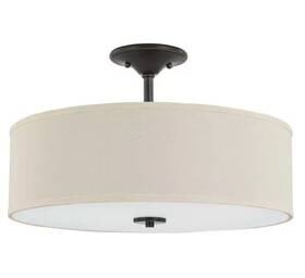 P350168-020 Progress Lighting Inspire 18 Inch Antique Bronze 3-light Semi-flush Mount - Opened