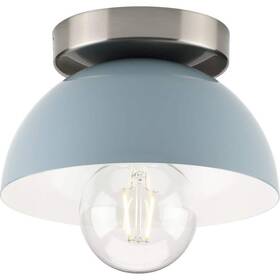 P350217-164 Progress Lighting Eva 7.37 Inch 1-light Coastal Blue Mid-century Modern Flush