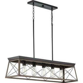 P400048-020 Progress Lighting Briarwood Collection 5-light Coastal Chandelier Light Antique Bronze