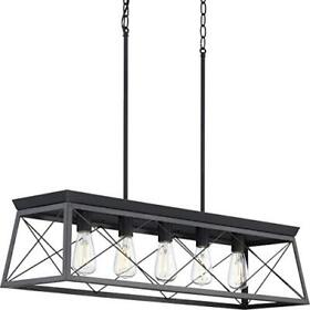 P400048-031 Progress Lighting Briarwood Chandeliers Ceruse Black