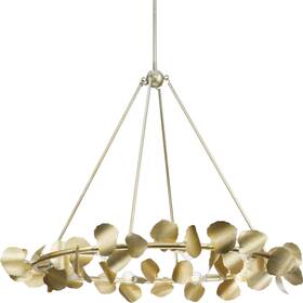 P400360-176 Progress Lighting P400360 Laurel 8 Light 38 Inch W Ring Chandelier - Silver