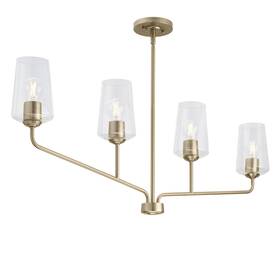 P400441-177 Progress Lighting Celino Collection Four-light Linear Chandelier