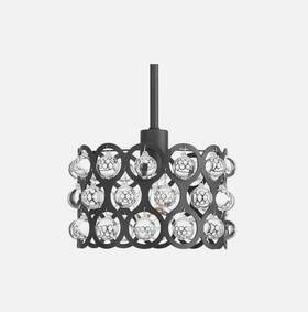 P50003-143 Progress Lighting Vestique Graphite Clear Glass Pendant Light New #p50003-143