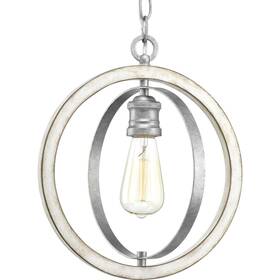 P500092-141 Progress Lighting P500092 Galvanized Finish Conestee Single Light 12 Inch W Pendant