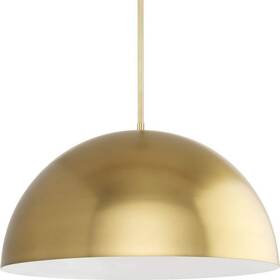 P500380-191 Progress Lighting Perimeter 23.62 Inch 1-light Brushed Gold Pendant With Metal Shade