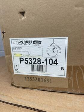 P5328-104 Progress Lighting Polished Nickel New In Box