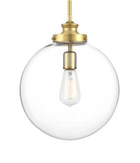 P5328-137 Progress Lighting Penn Single Light 12 Inch Wide Pendant - Natural Brass