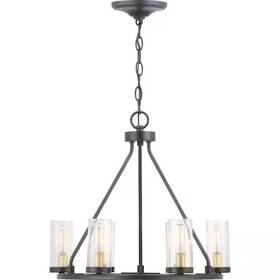 P400188-020 Progress Lighting Hartwell 18.5 Inch 6-light Antique Bronze Farmhouse Chandelier
