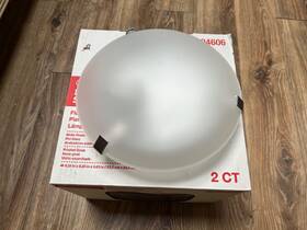 0489625 Project Source Vtg Frameless Light 9.25 Inch Flush Mount 2-pack Discontinued