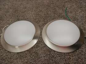 0749833 Project Source 0749834 Led Flushmount Ceiling Fixtures Brushed Nickel Finish