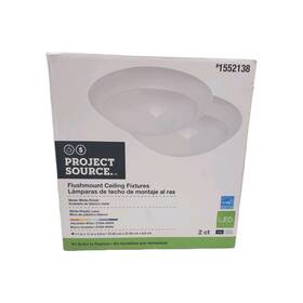 Mxl1072a-led18k9027 Project Source 2-ct- 11inx11in White Led Flushmount Ceiling Fixtures Energy Star