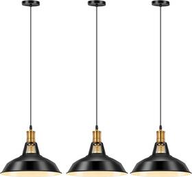 B08t6628hf Pynsseu 3 Farmhouse Style Industrial Pendant Light Vintage Barn Hanging Lighting
