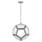 S2672 Pythagoras Nickel Pendant Mary Abbey Polished Robert Mcdonald 1 Light