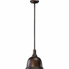 Qi.802-10-86 Quorum Lighting Dome Pendant Light In Oiled Bronze 190808056610