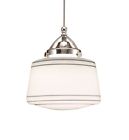 Qp-led494-sl-bn Wac Lighting Plymouth Quick Connect Ledme Pendant Silver Shade