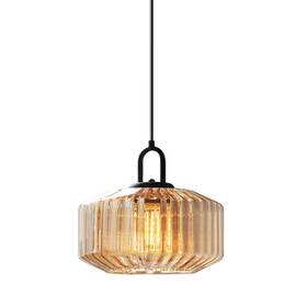 Qufu01 Qufute Mid Century Modern Pendant Light Fixtures Glass Globe Lights With Han