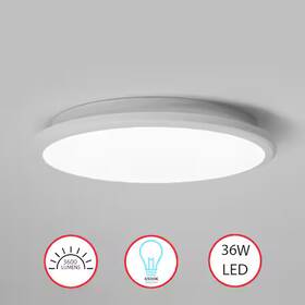 Qi004034.l.wt Quickway Imports 16 Inch Led Ceiling Light Fixture Flush Mount 36w