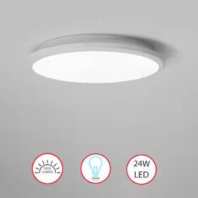 Qi004034.m.wt Quickway Imports 12 Inch Led Ceiling Light Fixture Flush Mount 24w