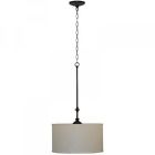 Es4762b4 Quincy Oil Hampton 2-light Bronze Drum Pendant Rubbed Bay