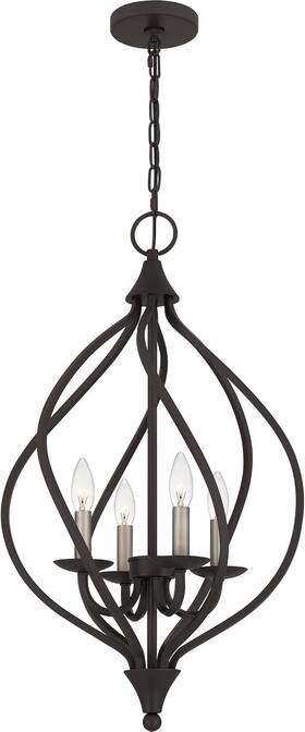 Quoizel 611728357675 - Dup2816oz Four Light Pendant Dupont Old Bronze