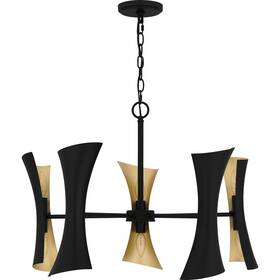 Quoizel 611728383162 Myla 10-light Matte Black Chandelier