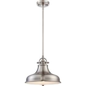 Er1814bn Quoizel Lighting Emery - 1 Light Pendant 11.5 Inches High-brushed Nickel Finish -traditional