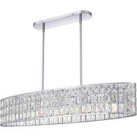 Gib542c Quoizel Lighting - Gibson 5 Light Linear Chandelier-8.25 Inch Tall And 42