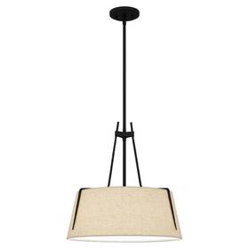 Loa2818mbk Quoizel Lighting Leona - 3 Light Pendant In Transitional Style-19 Inches Tall And 18 Wide
