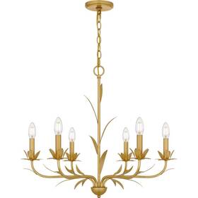 Maa5027gfl Quoizel Lighting - Maria 6 Light Chandelier In Modern Style-23 Inches Tall And