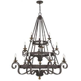 Nbe5018rk Quoizel Lighting - 18 Light Chandelier Noble 8