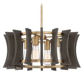 Qop5196ab Quoizel Lighting Cordelia 4 Light Fixture Pendant Chandelier Aged Brass - Low