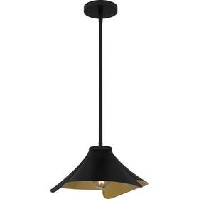 Pendant-7.25 Quoizel Lighting Qp6747mbk - Wisp 1 Light Inches Tall And 14.5