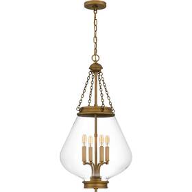 Pendant-30.25 Quoizel Lighting Qp6803ws - Wallace 4 Light Inch Tall And 16