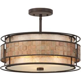 Mc842src Quoizel Open Box Laguna Semi-flush Mount Renaissance Copper