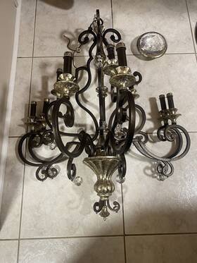 Mq5009hl Quoizel Marquette Foyer Piece In Bronze