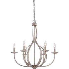 Ser5006if Quoizel 6-light Serenity Chandelier In Italian Fresco